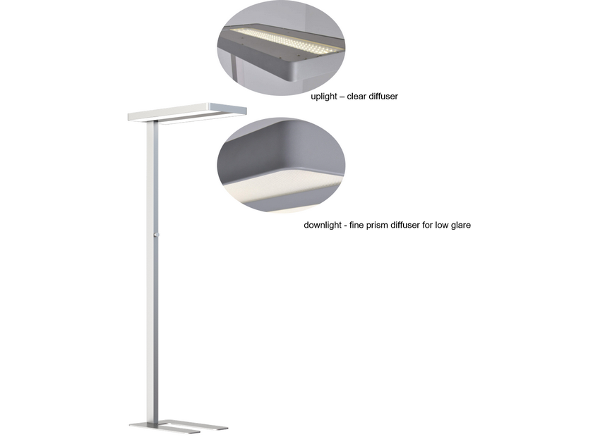 Cyanlite LED free standing luminaire TWINS